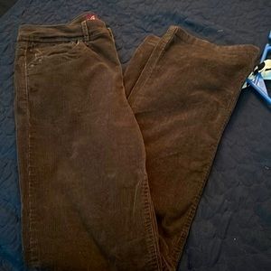 Brown Corduroy straight leg pants